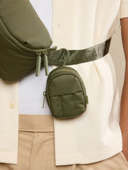 Luka Backpack Zip Bag Charm in Pine