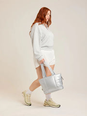 Luka Mini Tote in Silver