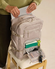 Terra 26L Laptop Duffel Backpack in Stone