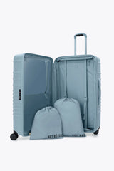 The Large Check-In Roller in Denim Blue