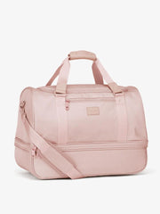 Stevyn Duffel Bag with Shoe Compartment in Pink Sand
