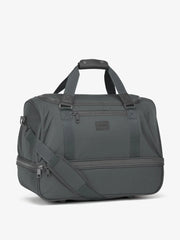 Stevyn Duffel Bag with Shoe Compartment in Slate